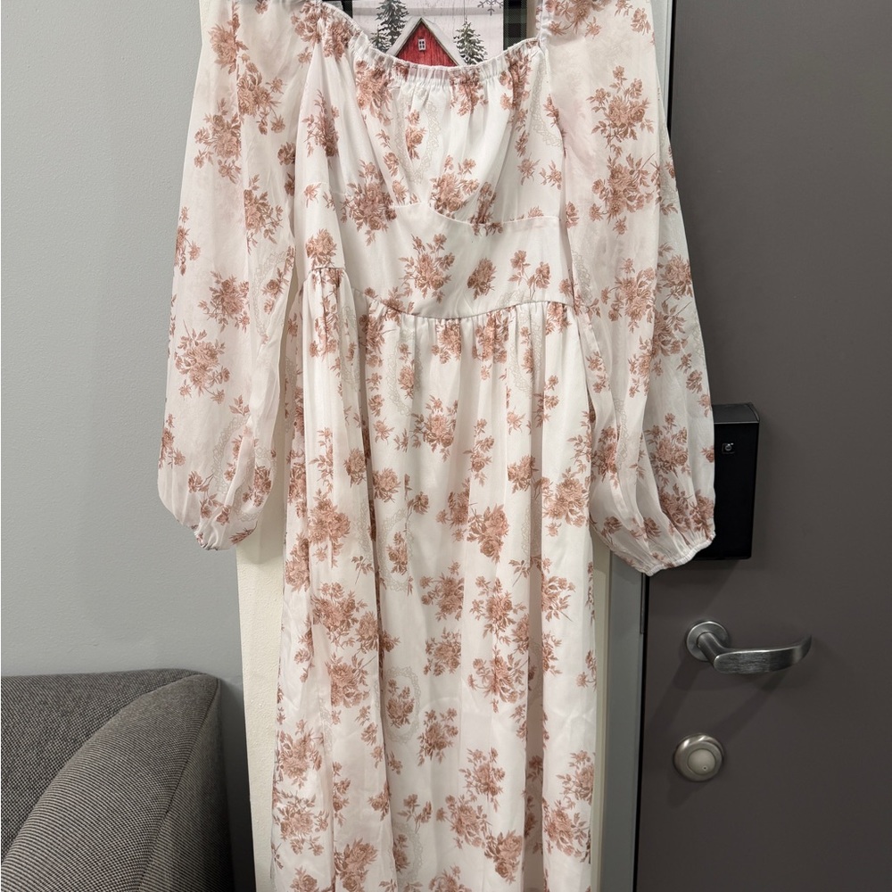 Floral Long Sleeve Dress